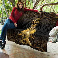 Haitian Negre Marron 1804 Quilt Gold Polynesian Pattern LT9 - Polynesian Pride