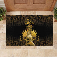 Haitian Negre Marron 1804 Rubber Doormat Gold Polynesian Pattern LT9 Gold - Polynesian Pride