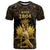 Haitian Negre Marron 1804 T Shirt Gold Polynesian Pattern