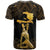 Haitian Negre Marron 1804 T Shirt Gold Polynesian Pattern