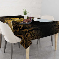 Haitian Negre Marron 1804 Tablecloth Gold Polynesian Pattern LT9 - Polynesian Pride