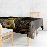 Haitian Negre Marron 1804 Tablecloth Gold Polynesian Pattern LT9 - Polynesian Pride
