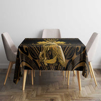 Haitian Negre Marron 1804 Tablecloth Gold Polynesian Pattern LT9 - Polynesian Pride