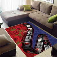 Personalised ANZAC Spirit 1915-2026 Filmstrip Tribute Area Rug Lest We Forget 25 April LT9 - Polynesian Pride