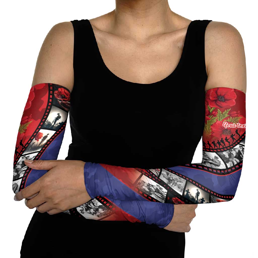 Personalised ANZAC Spirit 1915-2026 Filmstrip Tribute Arm Sleeves Lest We Forget 25 April LT9 - Polynesian Pride