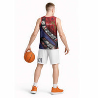 Personalised ANZAC Spirit 1915-2026 Filmstrip Tribute Basketball Jersey Lest We Forget 25 April LT9 - Polynesian Pride