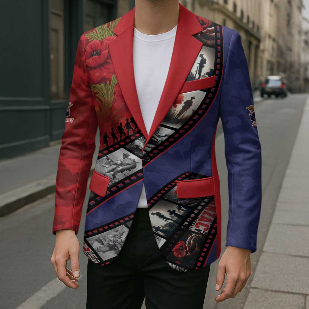 Personalised ANZAC Spirit 1915-2026 Filmstrip Tribute Blazer Lest We Forget 25 April LT9 - Polynesian Pride
