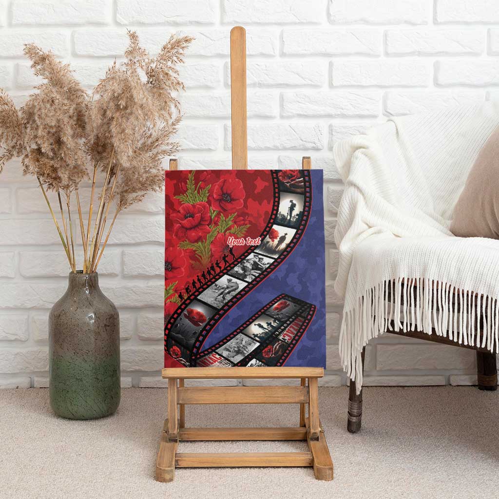 Personalised ANZAC Spirit 1915-2026 Filmstrip Tribute Canvas Wall Art Lest We Forget 25 April LT9 - Polynesian Pride
