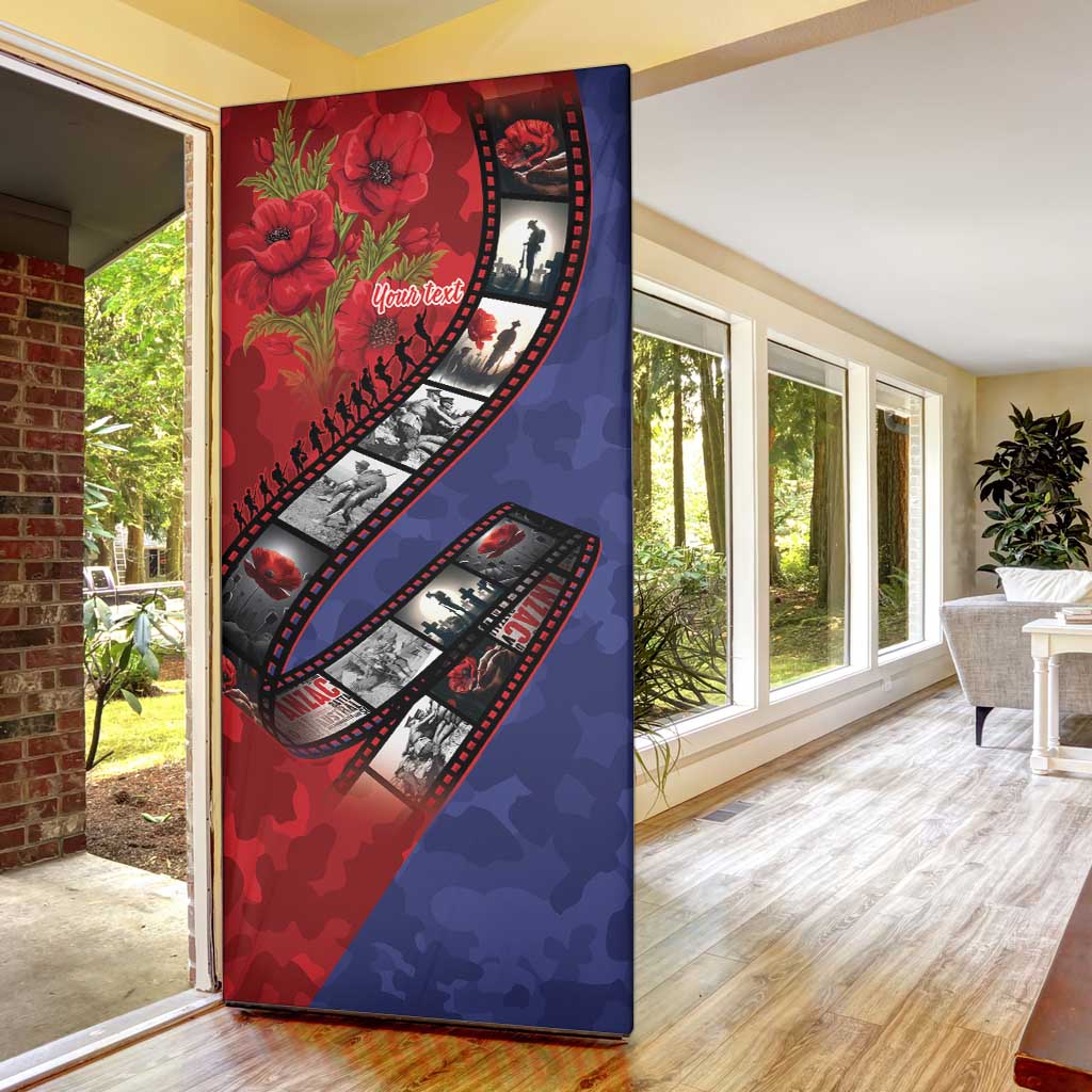 Personalised ANZAC Spirit 1915-2026 Filmstrip Tribute Door Cover Lest We Forget 25 April LT9 - Polynesian Pride