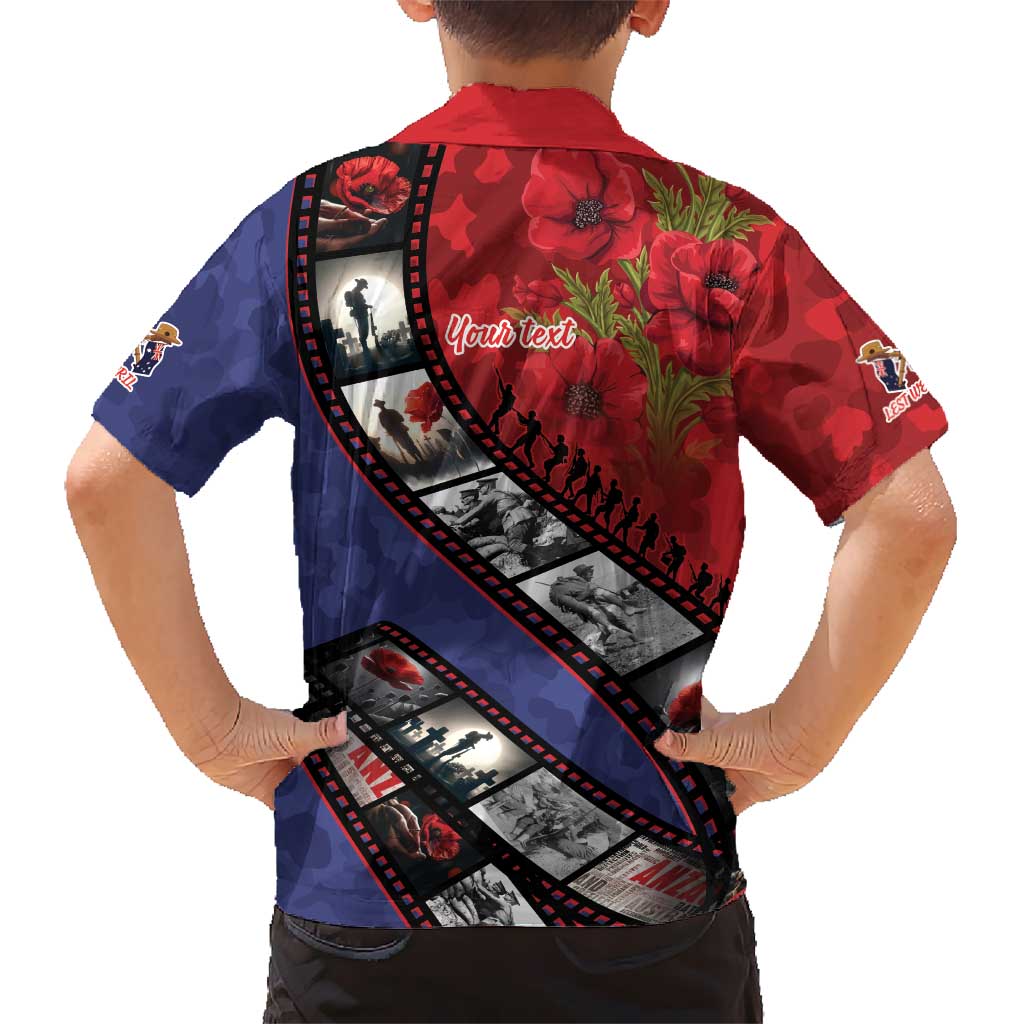Personalised ANZAC Spirit 1915-2026 Filmstrip Tribute Family Matching Puletasi and Hawaiian Shirt Lest We Forget 25 April LT9 - Polynesian Pride