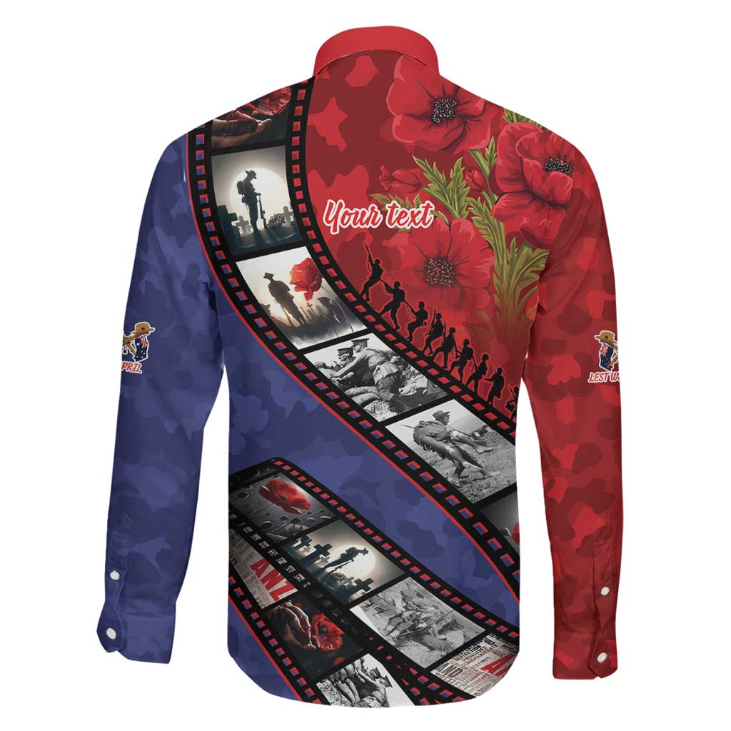 Personalised ANZAC Spirit 1915-2026 Filmstrip Tribute Family Matching Short Sleeve Bodycon Dress and Hawaiian Shirt Lest We Forget 25 April LT9 - Polynesian Pride