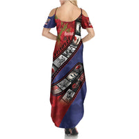 Personalised ANZAC Spirit 1915-2026 Filmstrip Tribute Family Matching Summer Maxi Dress and Hawaiian Shirt Lest We Forget 25 April LT9 - Polynesian Pride