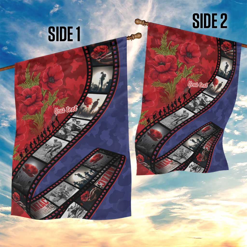 Personalised ANZAC Spirit 1915-2026 Filmstrip Tribute Garden Flag Lest We Forget 25 April LT9 - Polynesian Pride