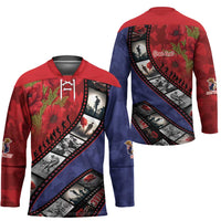 Personalised ANZAC Spirit 1915-2026 Filmstrip Tribute Hockey Jersey Lest We Forget 25 April LT9 - Polynesian Pride