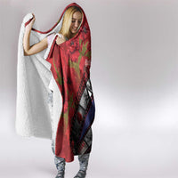 Personalised ANZAC Spirit 1915-2026 Filmstrip Tribute Hooded Blanket Lest We Forget 25 April LT9 - Polynesian Pride