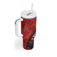 Personalised ANZAC Spirit 1915-2026 Filmstrip Tribute Tumbler With Handle Lest We Forget 25 April LT9 - Polynesian Pride