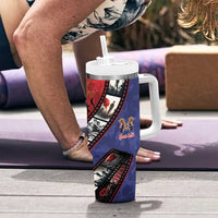 Personalised ANZAC Spirit 1915-2026 Filmstrip Tribute Tumbler With Handle Lest We Forget 25 April LT9 - Polynesian Pride