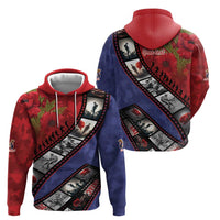 Personalised ANZAC Spirit 1915-2026 Filmstrip Tribute Zip Hoodie Lest We Forget 25 April LT9 - Polynesian Pride