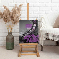 Personalised Remembering ANZAC Lest We Forget Canvas Wall Art Vintage Film Frame Memorial Purple Poppy LT9 - Polynesian Pride