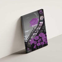 Personalised Remembering ANZAC Lest We Forget Canvas Wall Art Vintage Film Frame Memorial Purple Poppy LT9 - Polynesian Pride