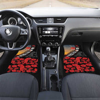 Personalised Remembering ANZAC Lest We Forget Car Mats Vintage Film Frame Memorial Red Poppy