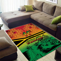Hapi 44th Indipendens Dei Vanuatu Area Rug Yumi 1980 with Vanuatuan Beach Landscape