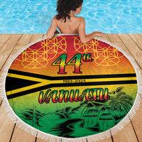 Hapi 44th Indipendens Dei Vanuatu Beach Blanket Yumi 1980 with Vanuatuan Beach Landscape