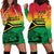 Hapi 44th Indipendens Dei Vanuatu Hoodie Dress Yumi 1980 with Vanuatuan Beach Landscape