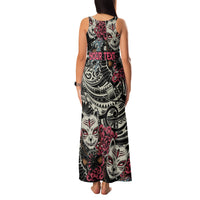Personalized Japanese Kitsune Mask Family Matching Tank Maxi Dress and Hawaiian Shirt With Polynesian Arty Style LT9 - Polynesian Pride