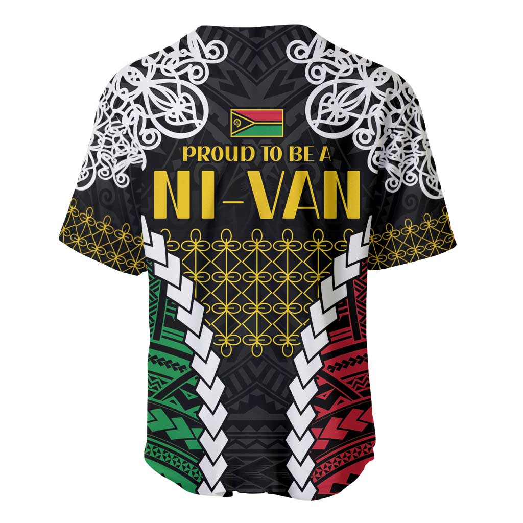 Halo Vanuatu Pride Baseball Jersey Vanuatuan Sand Drawing Pattern LT9 - Polynesian Pride