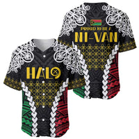 Halo Vanuatu Pride Baseball Jersey Vanuatuan Sand Drawing Pattern LT9 - Polynesian Pride