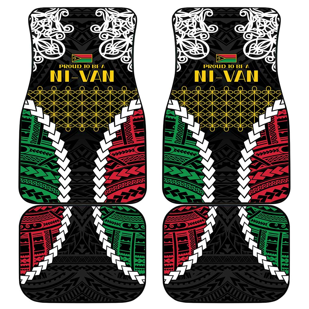 Halo Vanuatu Pride Car Mats Vanuatuan Sand Drawing Pattern