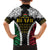 Halo Vanuatu Pride Family Matching Off The Shoulder Long Sleeve Dress and Hawaiian Shirt Vanuatuan Sand Drawing Pattern
