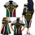 Halo Vanuatu Pride Family Matching Off The Shoulder Long Sleeve Dress and Hawaiian Shirt Vanuatuan Sand Drawing Pattern
