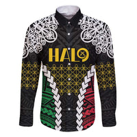 Halo Vanuatu Pride Family Matching Puletasi and Hawaiian Shirt Vanuatuan Sand Drawing Pattern