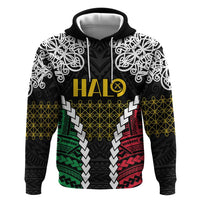 Halo Vanuatu Pride Hoodie Vanuatuan Sand Drawing Pattern