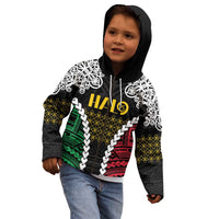 Halo Vanuatu Pride Kid Hoodie Vanuatuan Sand Drawing Pattern