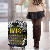 Halo Vanuatu Pride Luggage Cover Vanuatuan Sand Drawing Pattern