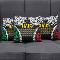 Halo Vanuatu Pride Pillow Cover Vanuatuan Sand Drawing Pattern LT9 - Polynesian Pride