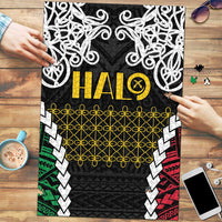 Halo Vanuatu Pride Puzzle Vanuatuan Sand Drawing Pattern - Polynesian Pride