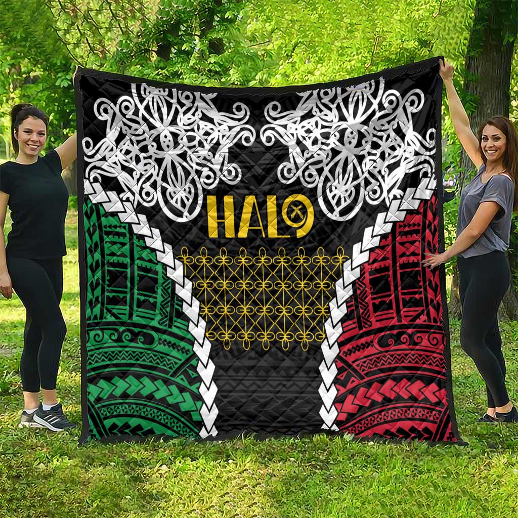Halo Vanuatu Pride Quilt Vanuatuan Sand Drawing Pattern LT9 - Polynesian Pride