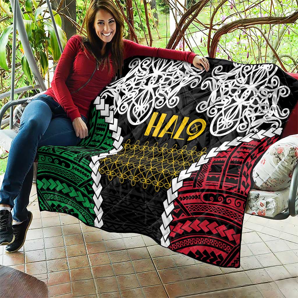 Halo Vanuatu Pride Quilt Vanuatuan Sand Drawing Pattern LT9 - Polynesian Pride
