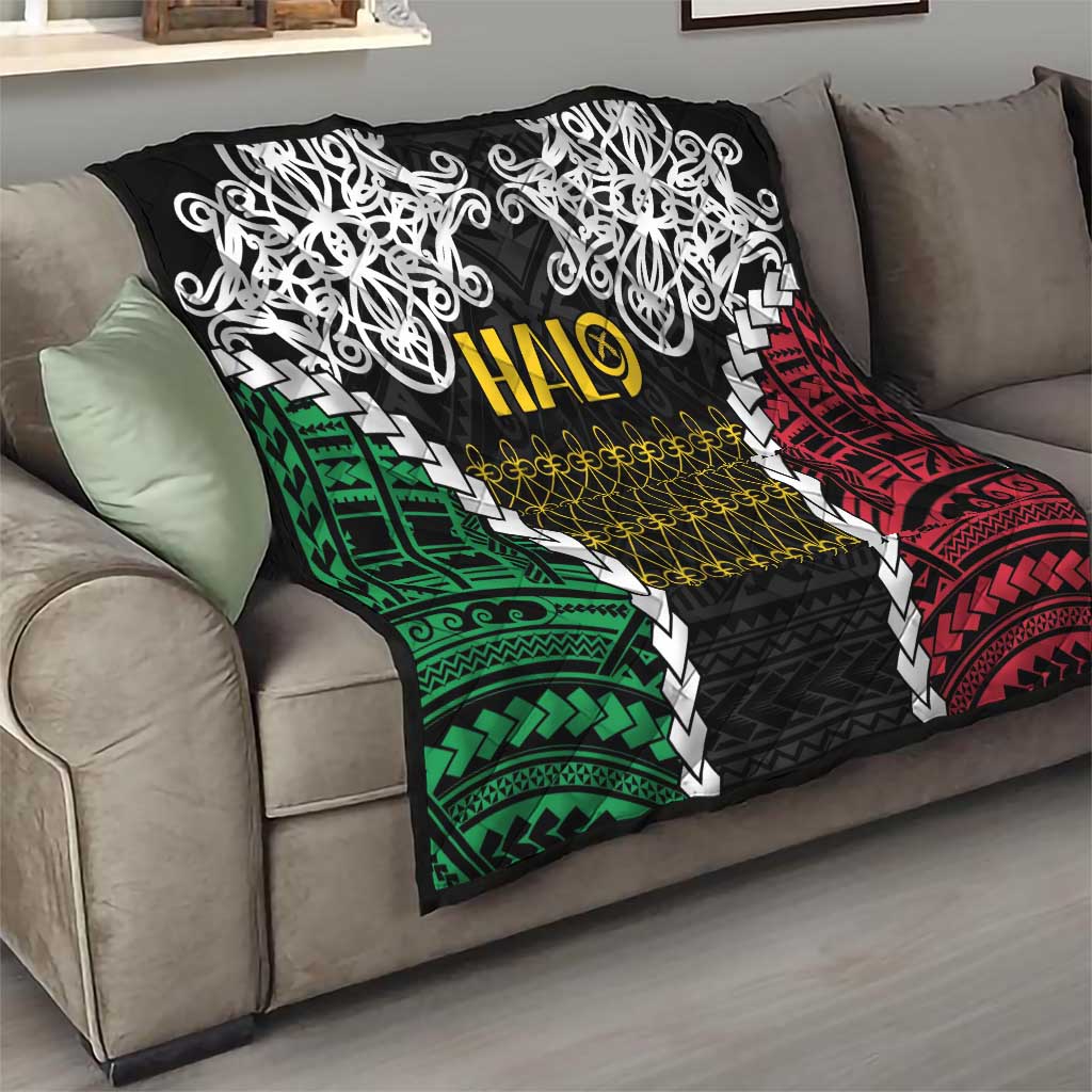 Halo Vanuatu Pride Quilt Vanuatuan Sand Drawing Pattern LT9 - Polynesian Pride