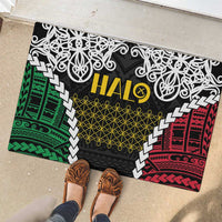 Halo Vanuatu Pride Rubber Doormat Vanuatuan Sand Drawing Pattern LT9 - Polynesian Pride