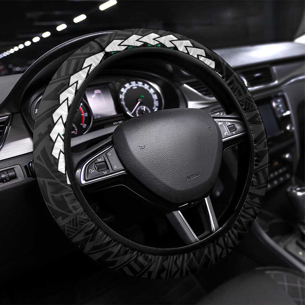 Halo Vanuatu Pride Steering Wheel Cover Vanuatuan Sand Drawing Pattern