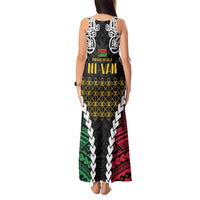 Halo Vanuatu Pride Tank Maxi Dress Vanuatuan Sand Drawing Pattern