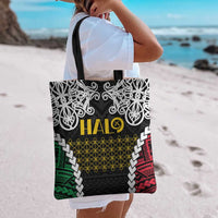 Halo Vanuatu Pride Tote Bag Vanuatuan Sand Drawing Pattern LT9 - Polynesian Pride