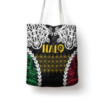 Halo Vanuatu Pride Tote Bag Vanuatuan Sand Drawing Pattern LT9 - Polynesian Pride