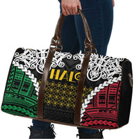 Halo Vanuatu Pride Travel Bag Vanuatuan Sand Drawing Pattern - Polynesian Pride