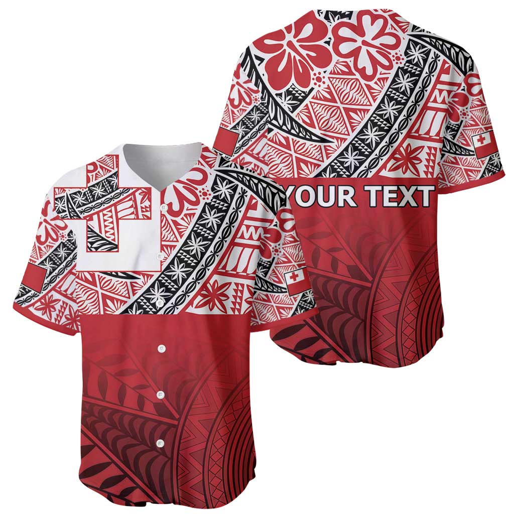 Malo e lelei Tonga Baseball Jersey Ngatu Tokelau Feletoa Fata Traditional Polynesian Pattern